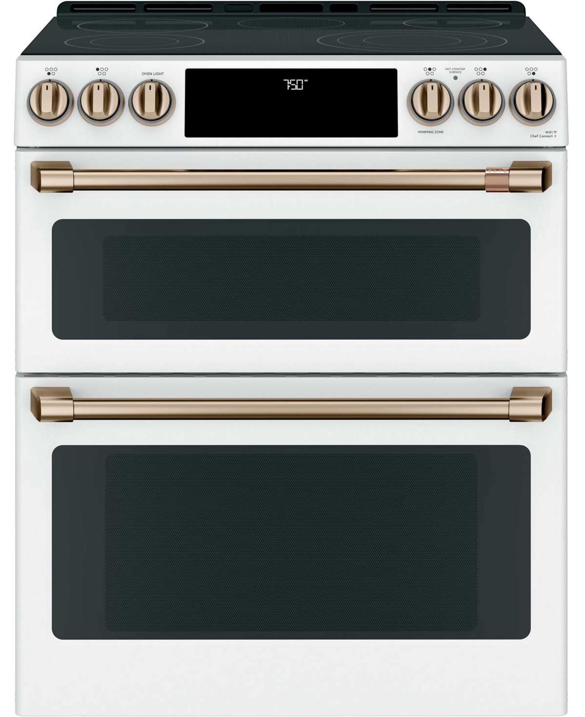 Ge Cafe Cgs750P4Mw2 30 Slide In Gas Double Oven With Convection Range