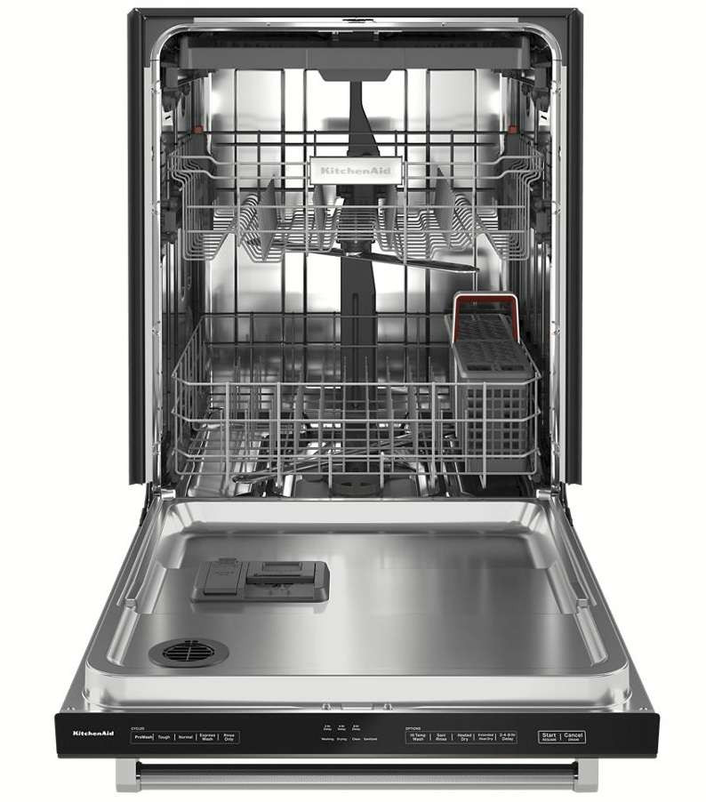 KDTE204KBS KitchenAid 24" 39 dBA Top Control Built In Dishwasher with