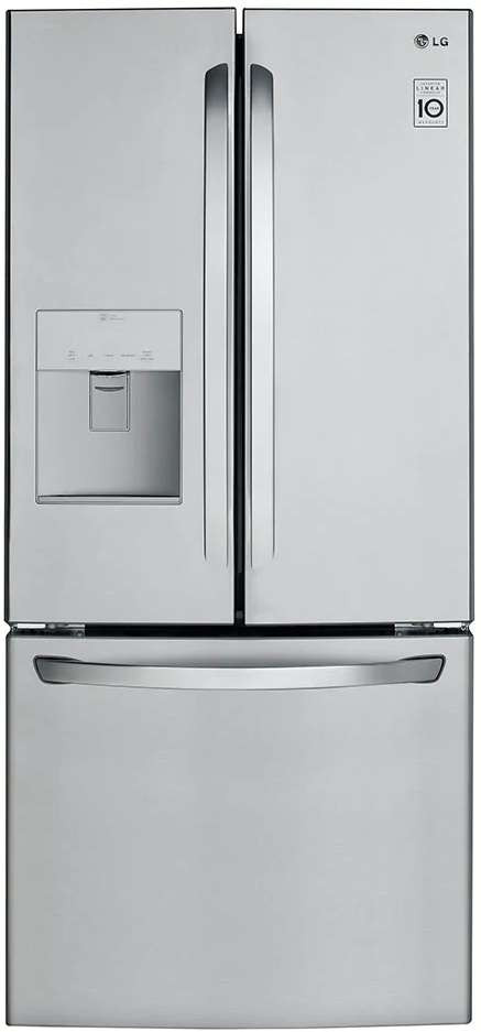 LFDS22520S LG 30" 21.8 cu. ft. French Door Refrigerator with a Smart
