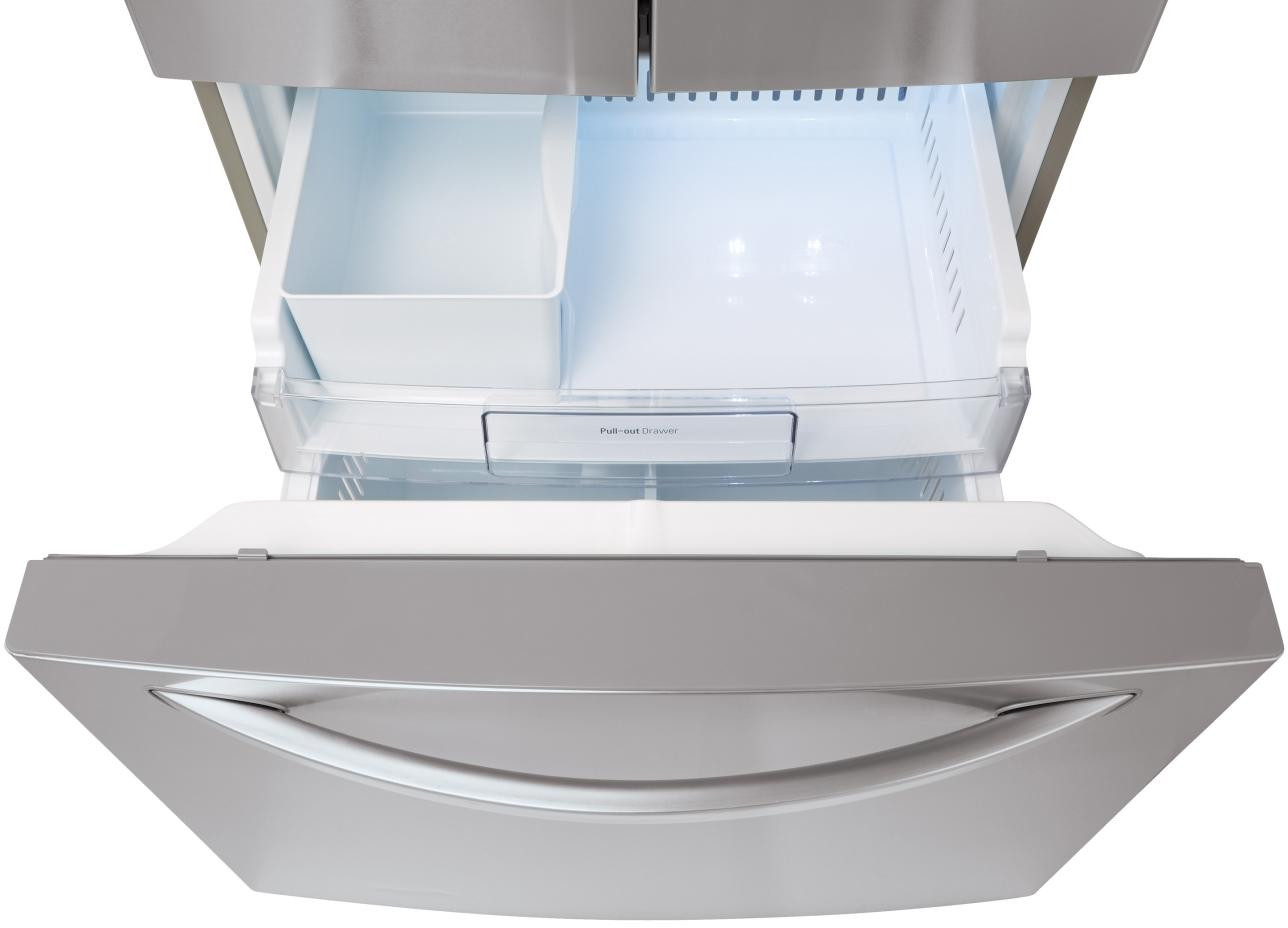 LFDS22520S LG 30" 21.8 cu. ft. French Door Refrigerator with a Smart