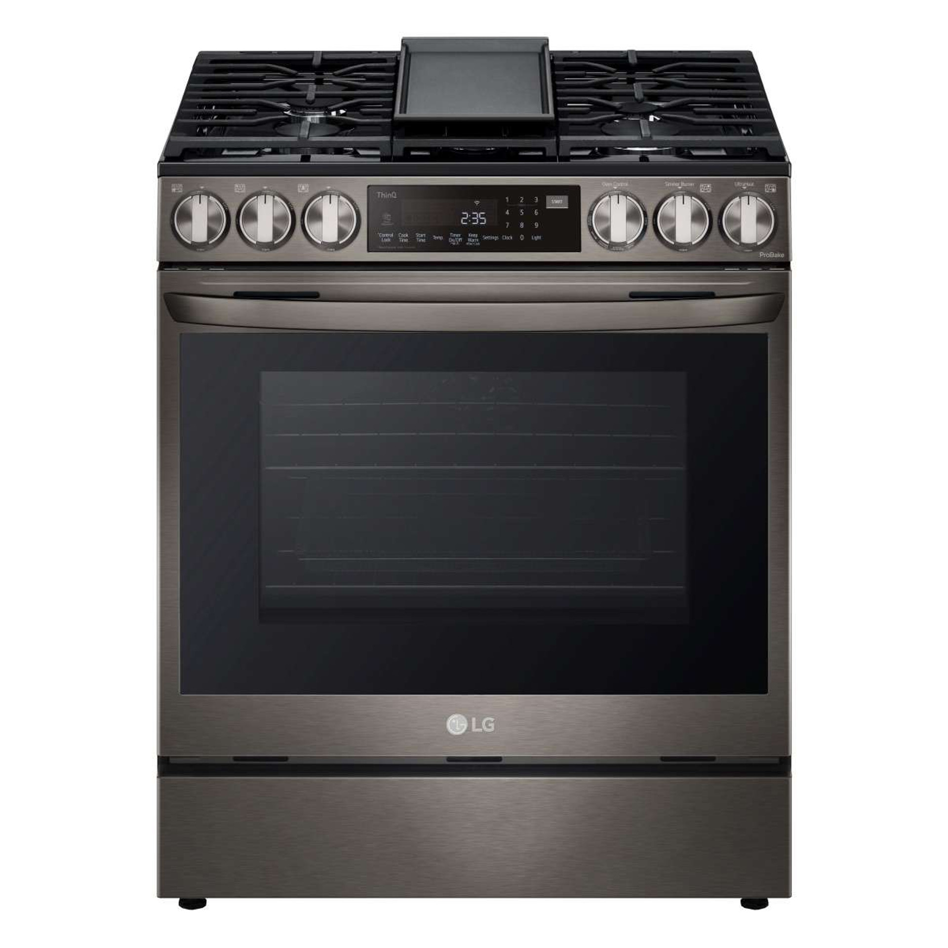 LSGL6337F LG 30" Gas Slidein Range 6.3 cu.ft with Air Fry ProBake Convection WiFi Air and