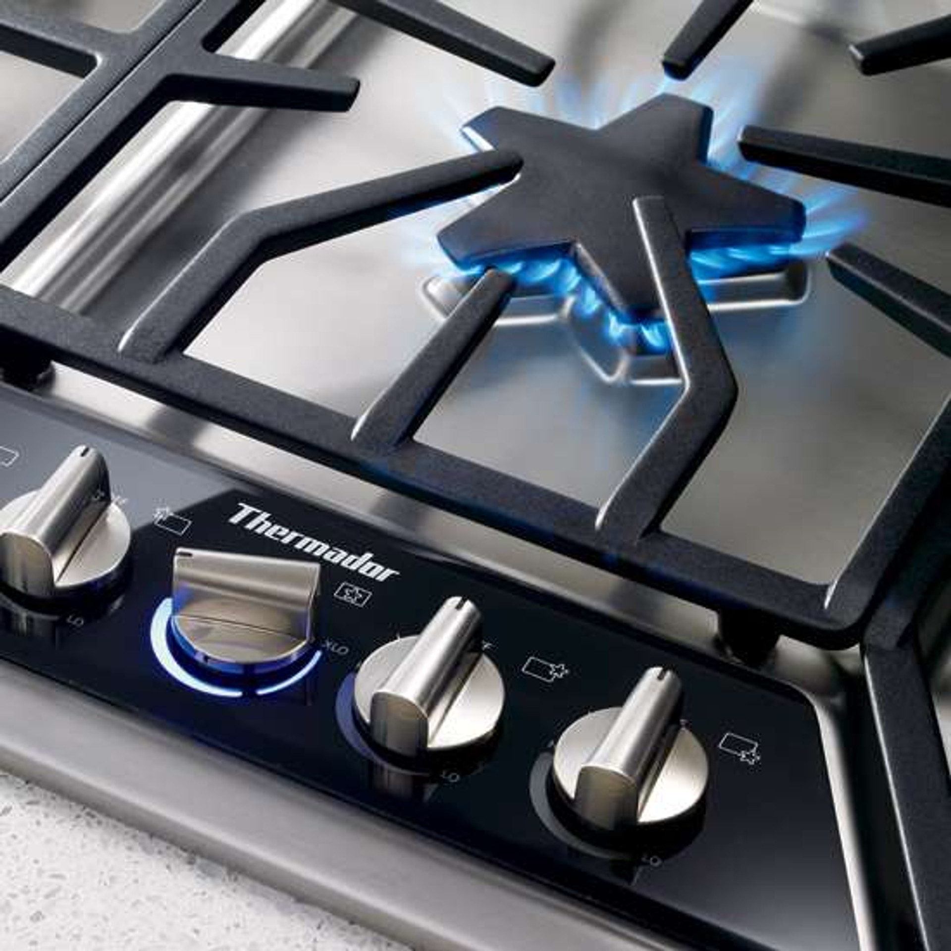 SGSX365FS Thermador 36 Masterpiece Deluxe Gas Cooktop With 5 Star sgsx365fs-thermador-36-masterpiece-deluxe-gas-cooktop-with-5-star