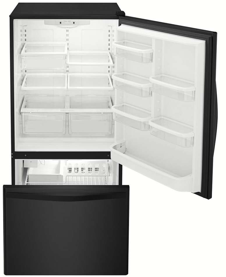 WRB322DMBB Whirlpool 22 cu. ft. BottomFreezer Refrigerator with