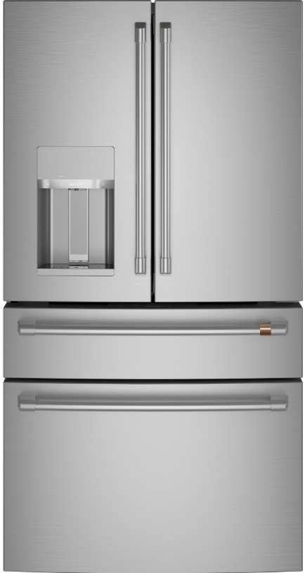 CVE28DP4NW2 Cafe 36" French Door Refrigerator with TwinChill Evaporators and Wifi White with