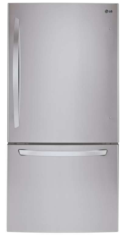 LDCS24223S LG 33" Wide Bottom Freezer Refrigerator with LED Lighting