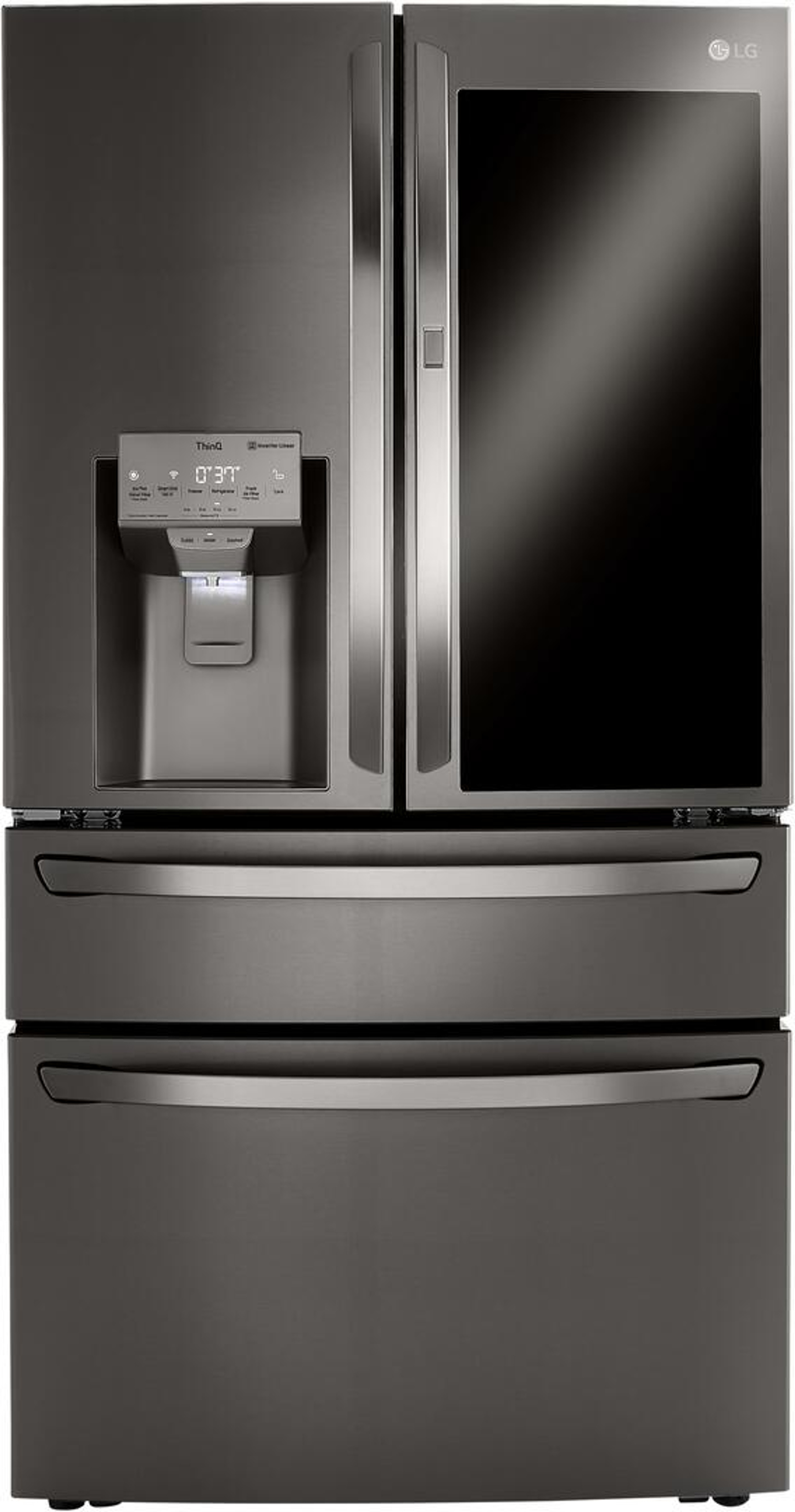 LMWC23626S LG 36 " 23 cu.ft. 4 Door French Door Counter Depth Refrigerator with Factory