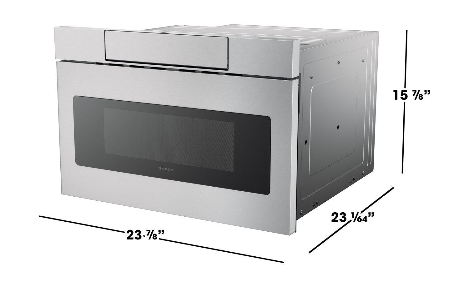 SMD2470ASY Sharp 24" Microwave Drawer Oven with Hidden Control Panel