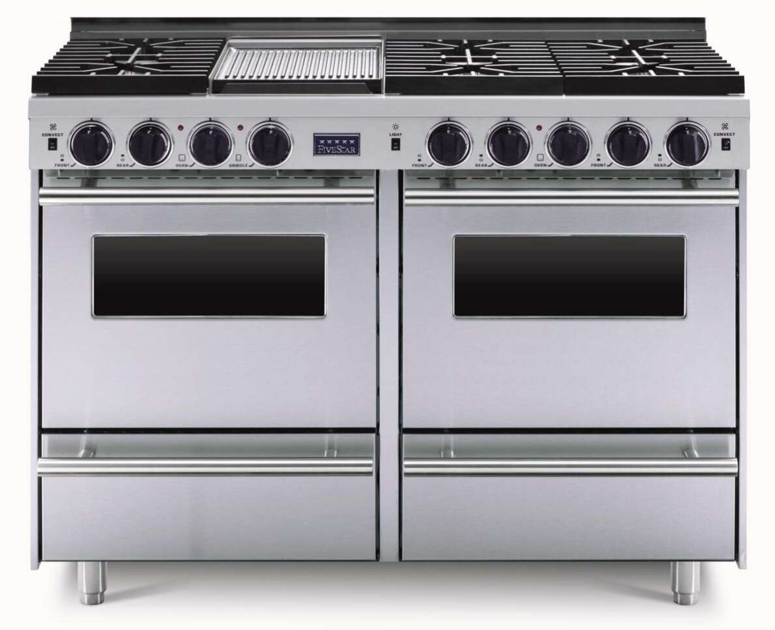 LRG4807U Thor Kitchen 48" Double Oven Gas Range with 6 Sealed Burners
