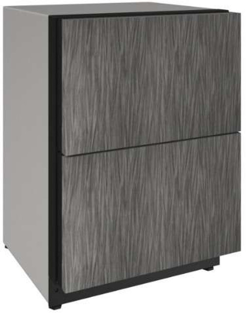 2224DWRINT-00A U-Line 24" 2000 Series Integrated Solid Refrigerator Drawers with Digital Touch Pad Controls - Custom Panel