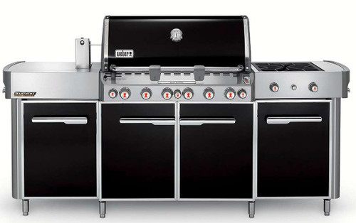 291101 Weber Summit Grill Center with 6 Burners and Tuck-Away Rotisserie - Liquid Propane - Black