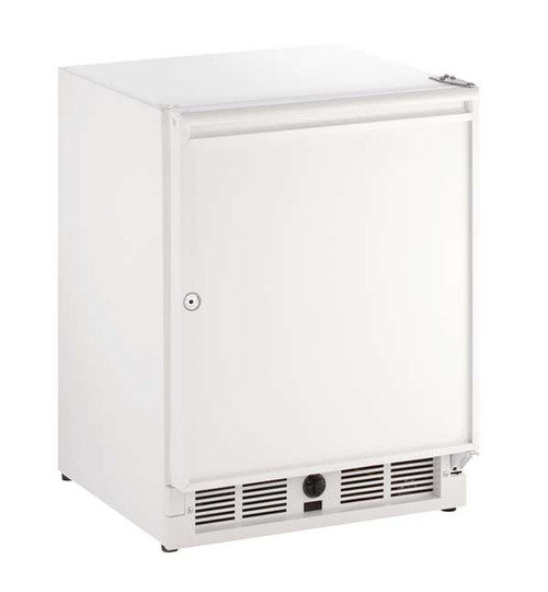 29RW-13A U-Line ADA Series 21" ADA Solid Door Refrigerator with Lock - Right Hinge - White