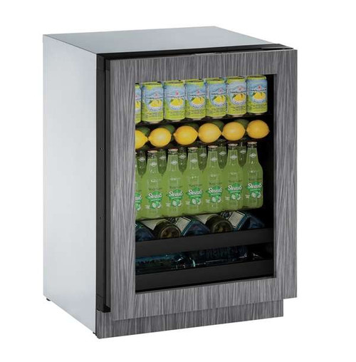 3024BEVINT-00B U-Line Modular 3000 Series 24" Beverage Center - Reversible Hinge - Integrated Frame - CLEARANCE