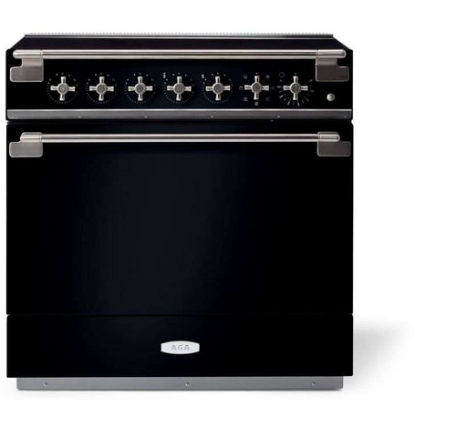 AEL361INBLK AGA 36" Elise Induction Range - Gloss Black