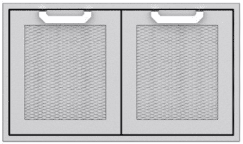 AGLP36 Hestan 36" Double Sealed Pantry Storage Drawers - Stainless Steel
