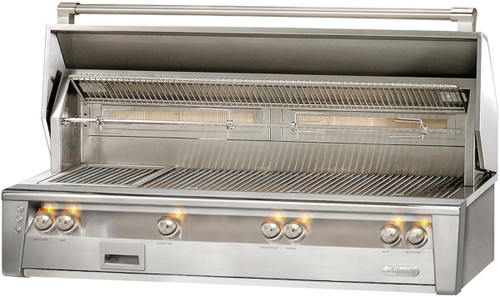 ALXE56BFGNG Alfresco 56" Jumbo Built-In Outdoor Grill with SearZone - Natural Gas - Stainless Steel