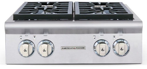 ARSCT-244N American Range Legend 24" Cooktop with 4 Sealed Burners - Natural Gas - Stainless Steel