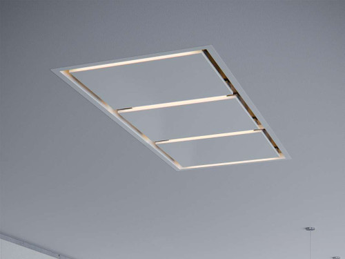 ALUE63AWX Zephyr 63" Lux Designer Collection In- Ceiling Hood with Tri Level Lighting and CleanAir Function - White