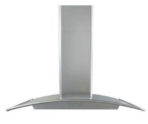 BMIE36BS Zephyr 36" Brisas Curved Wall Hood with 600 CFM and Stainless Steel 3 Speed Mechanical Controls - Stainless Steel