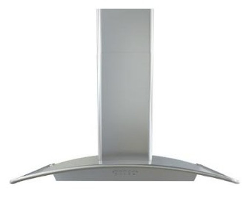 BMIE36BS290 Zephyr 36" Brisas Curved Wall Hood with 290 CFM and Stainless Steel 3 Speed Mechanical Controls - Stainless Steel