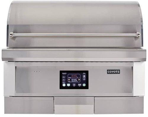 C1P36 Coyote 36" Built-In Pellet Grill - Stainless Steel