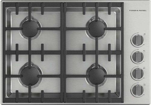 CDV3304HN Fisher & Paykel 30" Professional Drop-in Cooktop with 4 Burners - Natural Gas - Stainless Steel