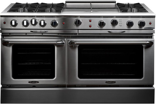 CGSR604GG2N Capital Culinarian Series 60" Self-Clean Gas Range with 6 Open Burners and 24" Griddle - Natural Gas - Stainless Steel