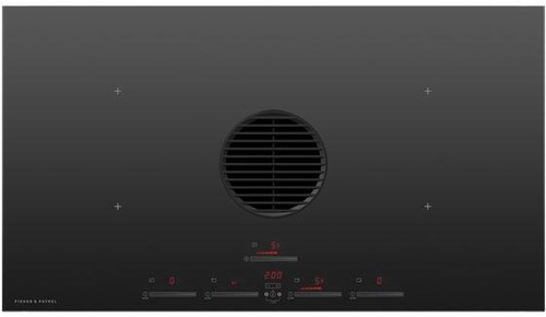 CID364DTB4 Fisher & Paykel 36" Minimal Series 9 Induction Cooktop with Integrated Ventilation - Black Glass
