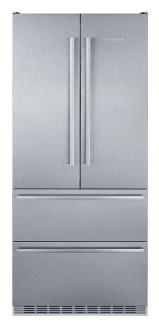 CS2092 Liebherr 36" 19.5 cu ft Counter Depth French Door Refrigerator with Ice Maker - Stainless Steel