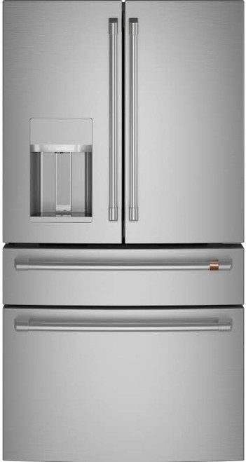 CVE28DP2NS1 Cafe 36" French Door Refrigerator with TwinChill Evaporators and Wifi - Stainless Steel with Brushed Stainless Steel Handles