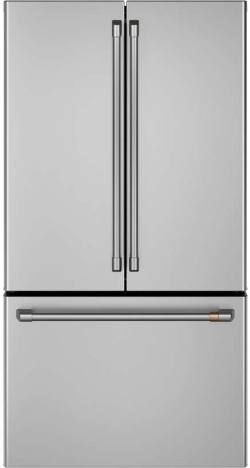 CWE23SP2MS1 Cafe 36" Counter Depth French Door Refrigerator with Factory Installed Ice Maker - Stainless Steel with Brushed Stainless Steel Handles