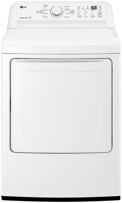 DLG7001W LG 27" 7.3 cu. ft. Gas Rear Control Dryer - White