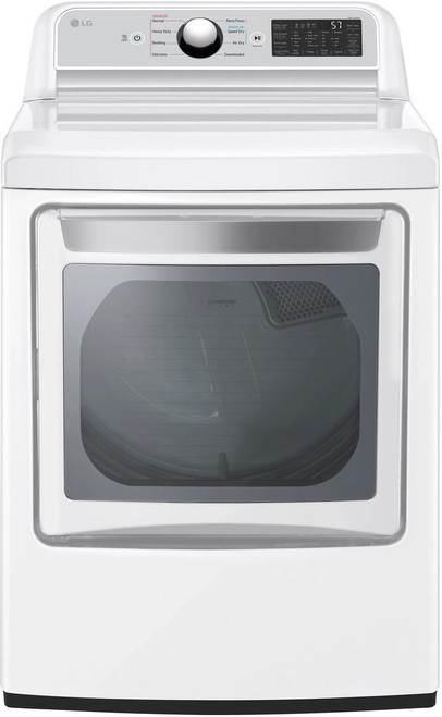 DLG7401WE LG 27" 7.3 cu.ft. Ultra Large High Efficiency Gas Dryer - White