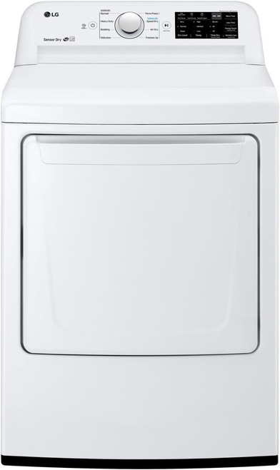 DLG7101W LG 27" 7.3 Cu. Ft. Ultra Large Capacity Gas Rear Control Front Load Dryer with Sensor Dry System - White