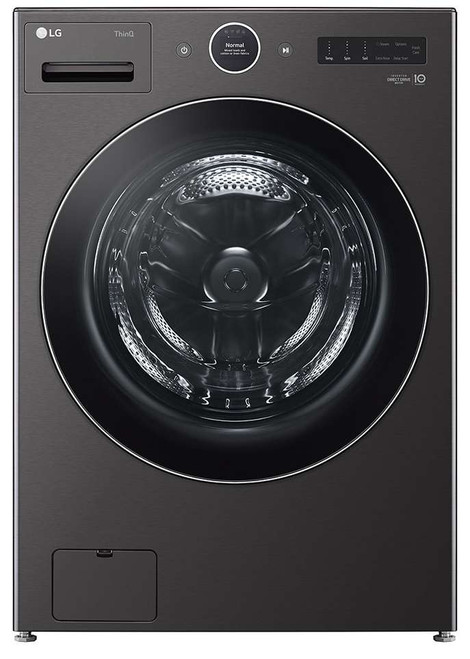 DLGX6701B LG 27" 7.4 cu. ft. Large Capacity Smart Wi-Fi Enabled Gas Front Load Dryer - Black Steel