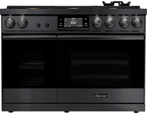 DOP48M86DLM Dacor 48" Modernist Collection Contemporary Series Dual Fuel Steam Range with 6 Burners - Natural Gas - Graphite Stainless Steel