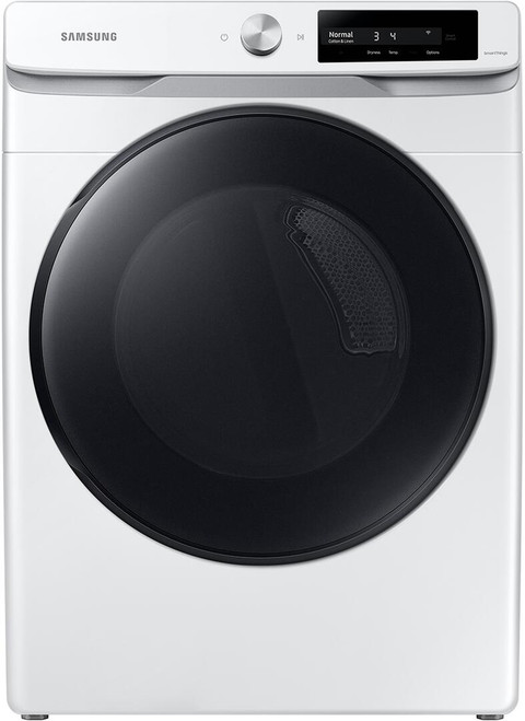 DVE45A6400W Samsung 27" 7.5 cu ft Electric Dryer with Smart Dial and Super Speed Dry - White