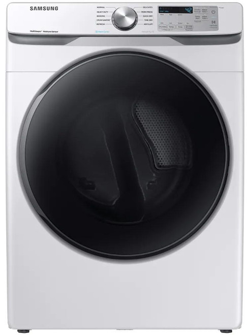 DVG45R6100W Samsung 27" Smart Care Gas Front-Load Dryer with Steam Sanitize+ Cycle and Sensor Dry - White