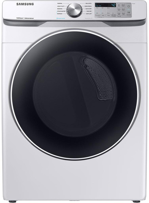 DVG45T6200W Samsung 27" 7.5 cu. ft. Smart Care Gas Front-Load Dryer with Steam Sanitize+ and Sensor Dry - White