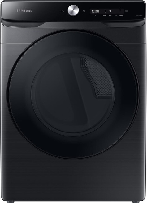 DVG50A8600V Samsung 27" 7.5 cu ft Gas Dryer with Smart Dial and Super Speed Dry - Brushed Black