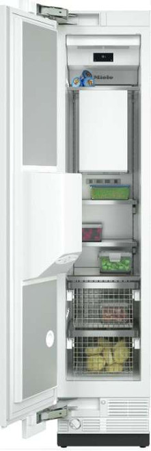 F2471VI Miele 18" MasterCool II Series Smart Built In Counter Depth Freezer Column with Ice Maker and Ice/Water Dispenser - Left Hinge - Custom Panel