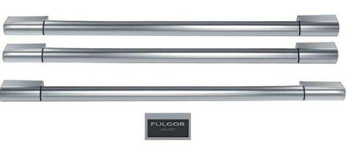 F6HK36FFBS-1 Fulgor Milano Sofia Handles and Badge Kit - Stainless Steel