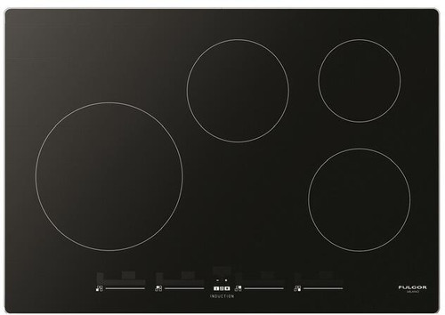 F7IT30S1 Fulgor Milano 30" Induction Cooktop with 4 Magnetic Burners and Sleek Frame - Black