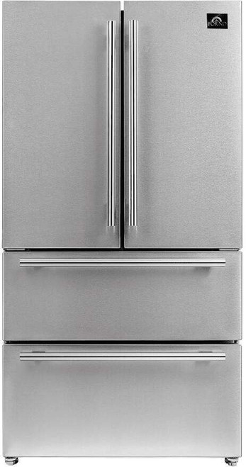 FFRBI182036S Forno 36" 19.2 cu ft French Door Refrigerator - Stainless Steel