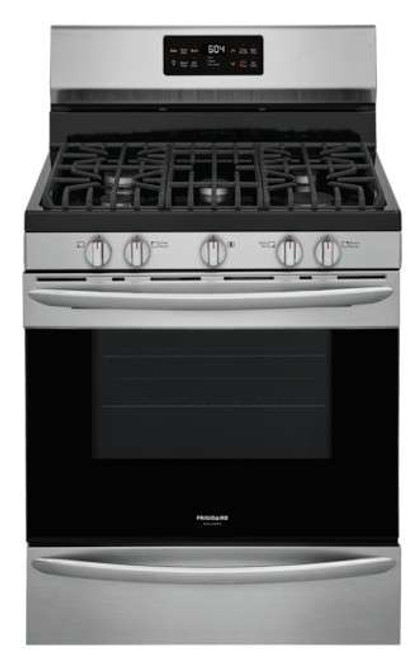 GCRG3038AF Frigidaire Gallery 30" Freestanding Gas Range with Steam Clean Option - Stainless Steel