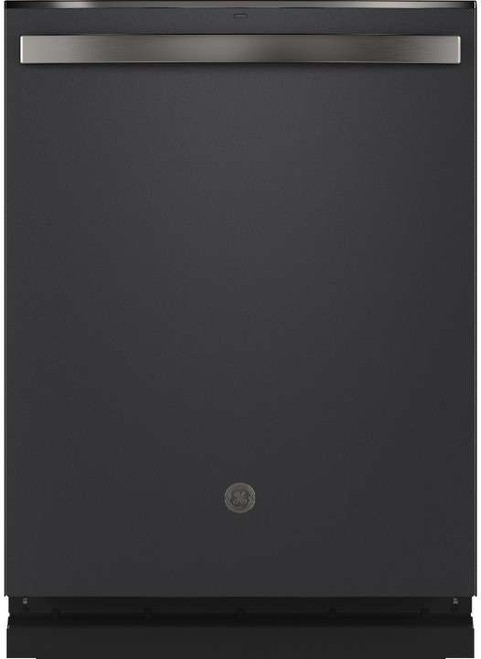 GDT645SFNDS GE 24" Stainless Interior Hidden Control Dishwasher with Dry Boost and Piranha Food Disposer - Black Slate