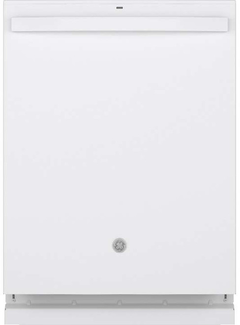 GDT665SGNWW GE 24" Stainless Interior Hidden Control Dishwasher with Dry Boost and Piranha Food Disposer - White