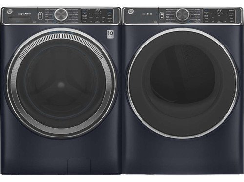 Package GE850RSE - GE Appliance Laundry Package - Front Load Washer with Electric Dryer - Royal Sapphire