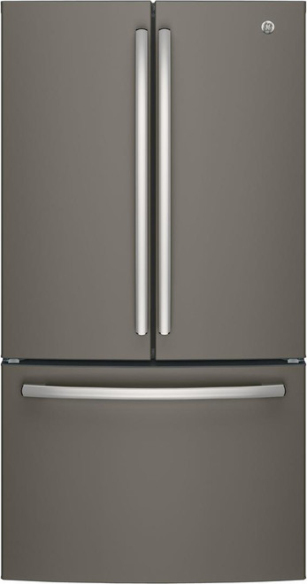 GNE27JMMES GE 36" 27.0 Cu. Ft. French Door Refrigerator with LED Lighting and Turbo Cool Setting - Slate