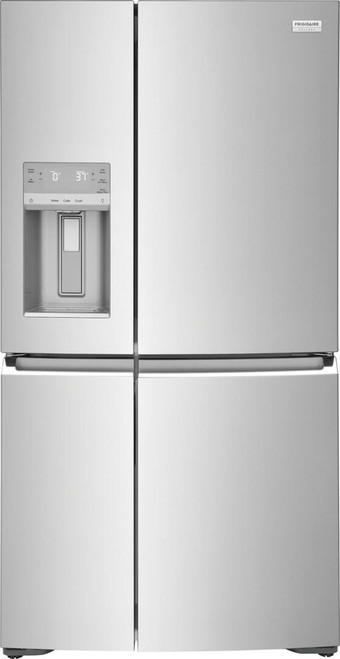 GRQC2255BF Frigidaire Gallery 36" Counter Depth 21.5 cu ft French Door Refrigerator - Smudgeproof Stainless Steel