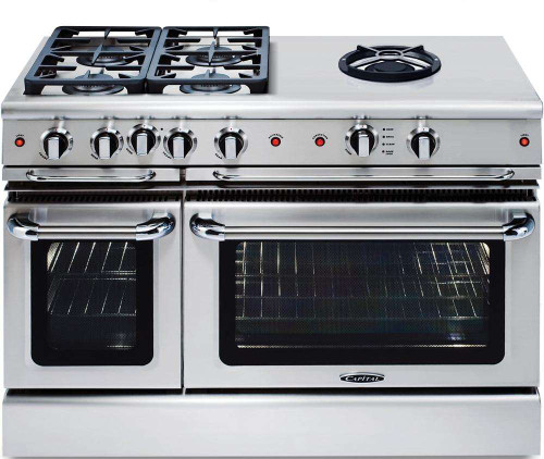 GSCR484WN Capital 48" Precision Pro Style Gas Convection Range 4 Burners & Power Wok - Natural Gas - Stainless Steel